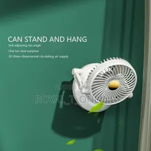 Rotating Rechargeable Fan Abuja. Portable Fan With Light