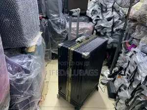 Big Size Aluminum Frame Black Travel Luggage