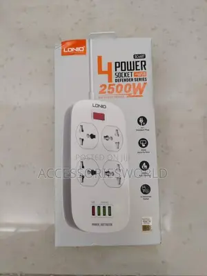LDNIO (SC4407) Power Socket 4 USB Charger Power Extension