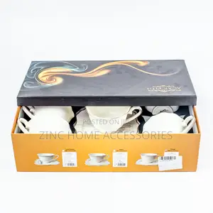 Acar 6pc Omega Porcelain Tea Cup Set