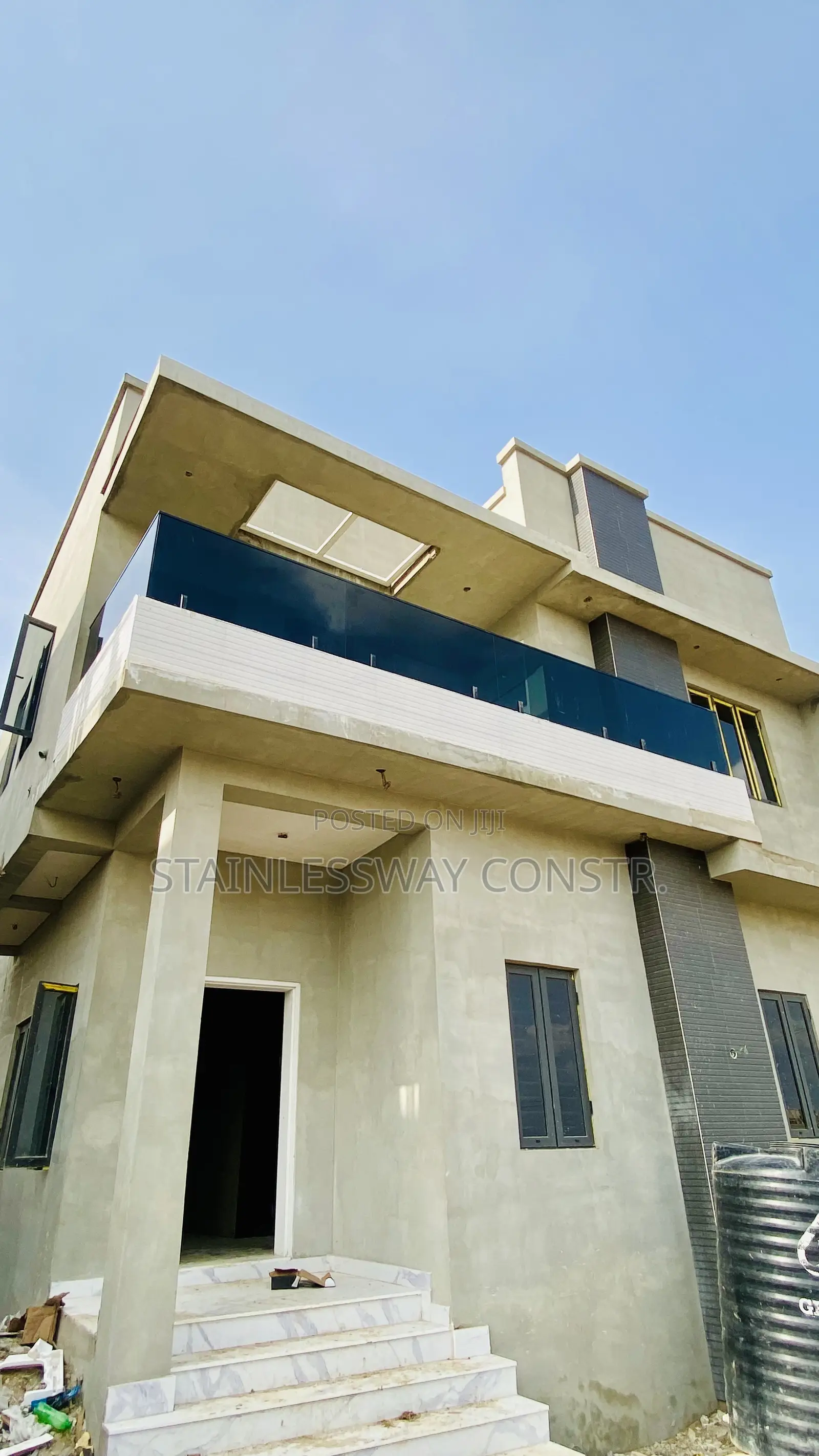 Dark Grey Spigot Balcony Railing