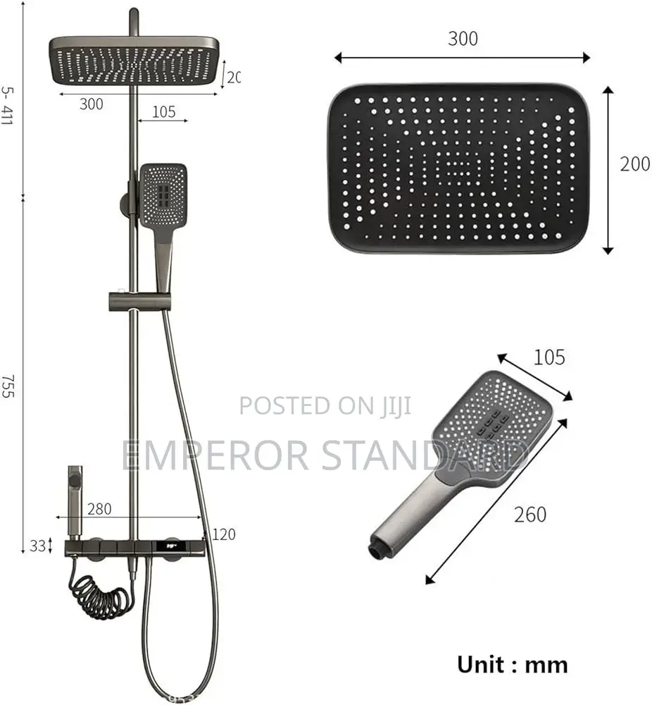 Grey Standing Shower (Turkey)