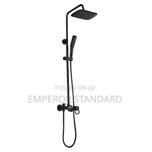 Black Standing Shower