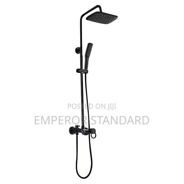 Black Standing Shower
