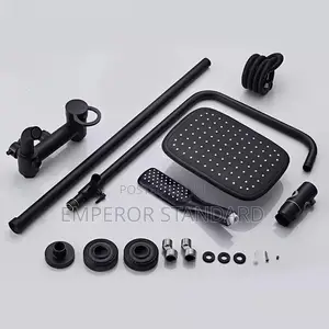Black Standing Shower
