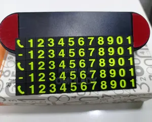 Car Temporary Parking Card