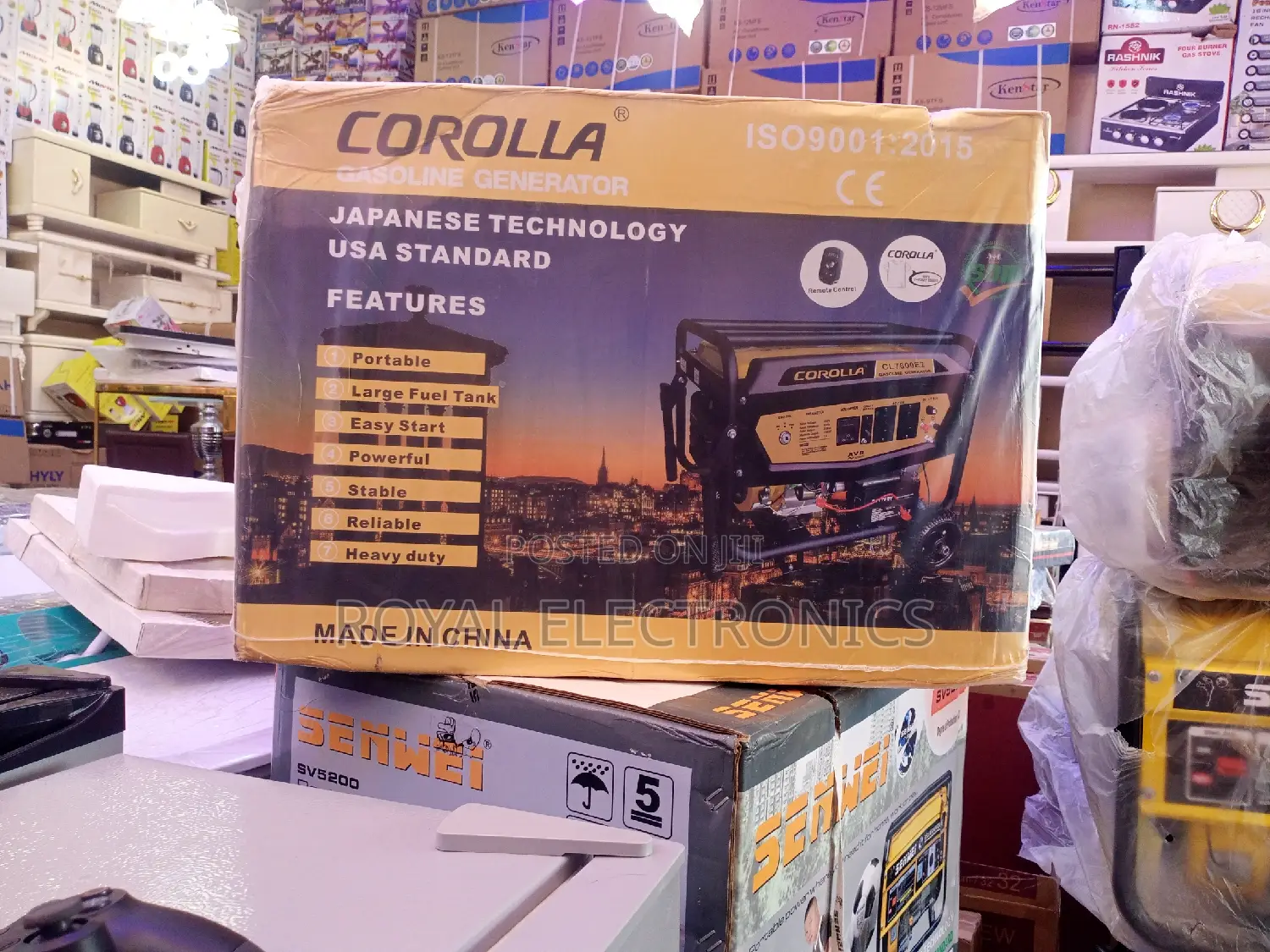 World Class 2.8kva Corolla 100% Copper Key Starter Generator