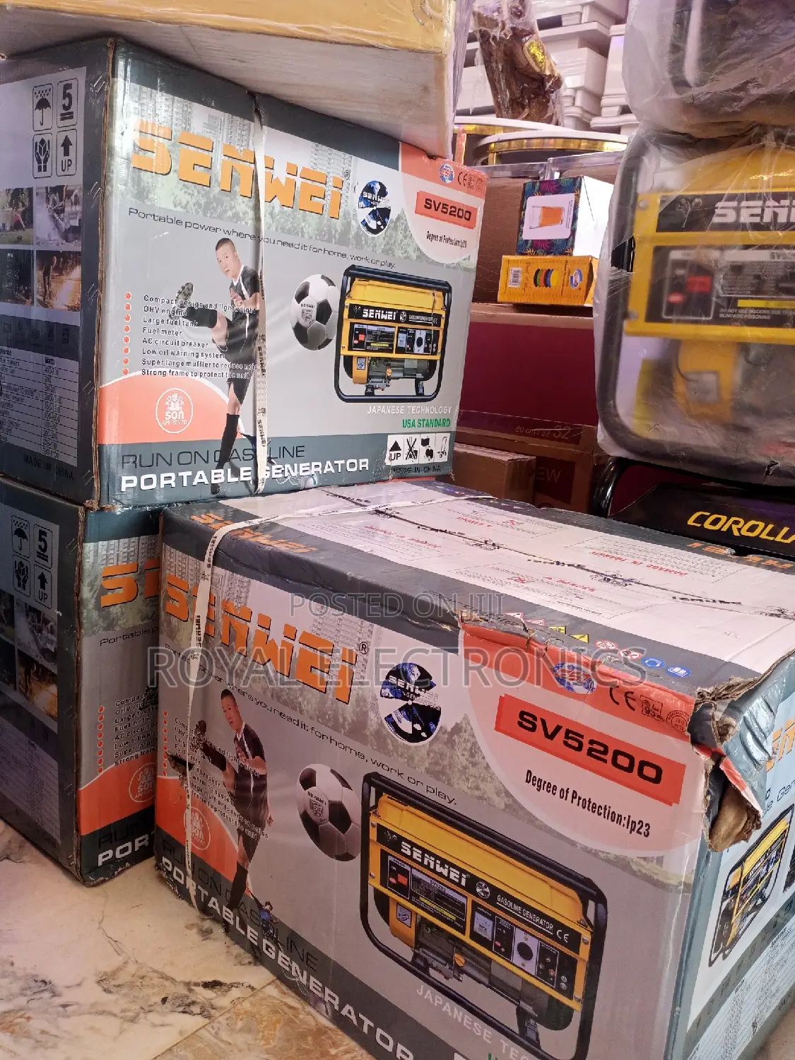 Heavy Duty Senwei 2.2kva Manual Start Generator-sv5200