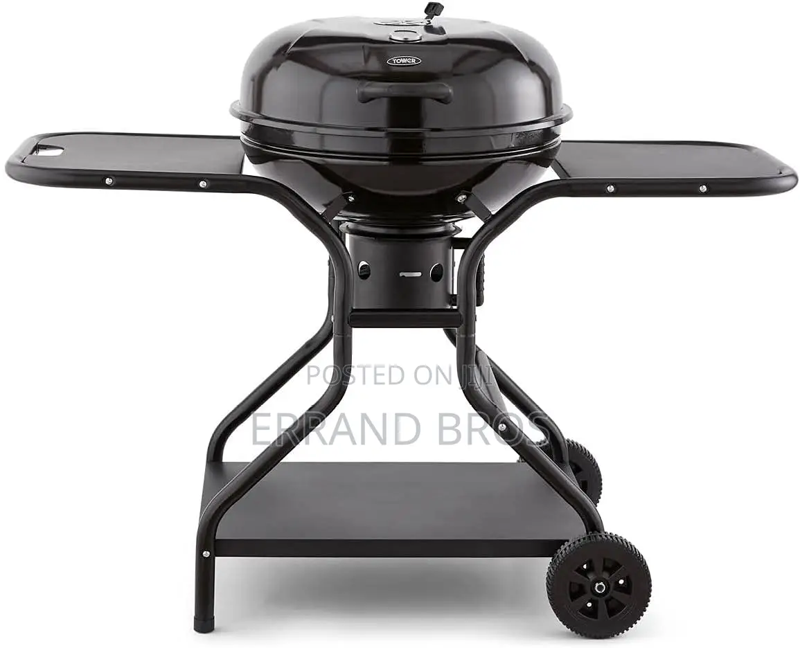 Towner, Black Orb Grill Pro With Side Tables