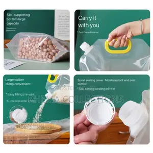 Strong Transparent Sunction Nozzle Bag