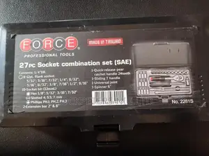Force 27pc 2281s 1/4" Socket Set Sae