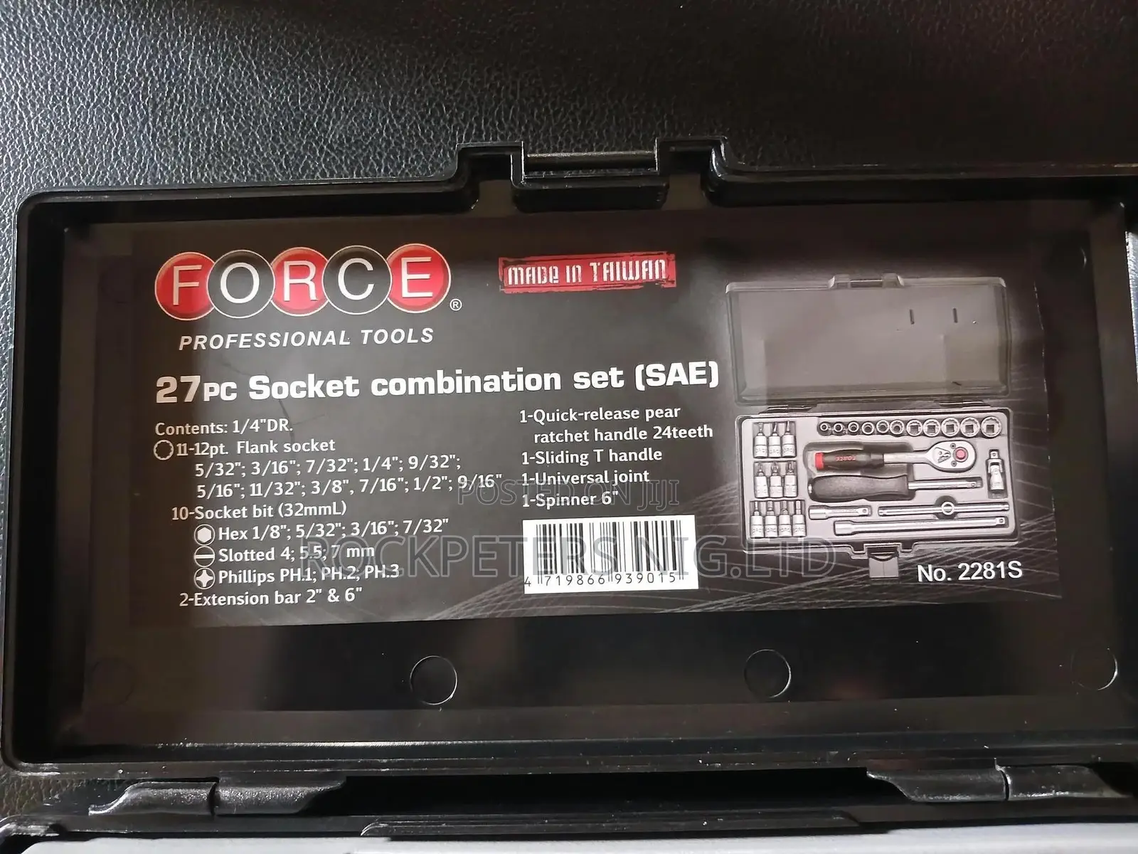 Force 27pc 2281s 1/4" Socket Set Sae