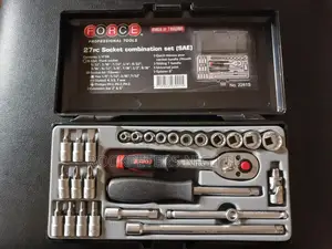 Force 27pc 2281s 1/4" Socket Set Sae