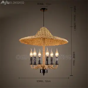 Handmade Bamboo Chandelier Light