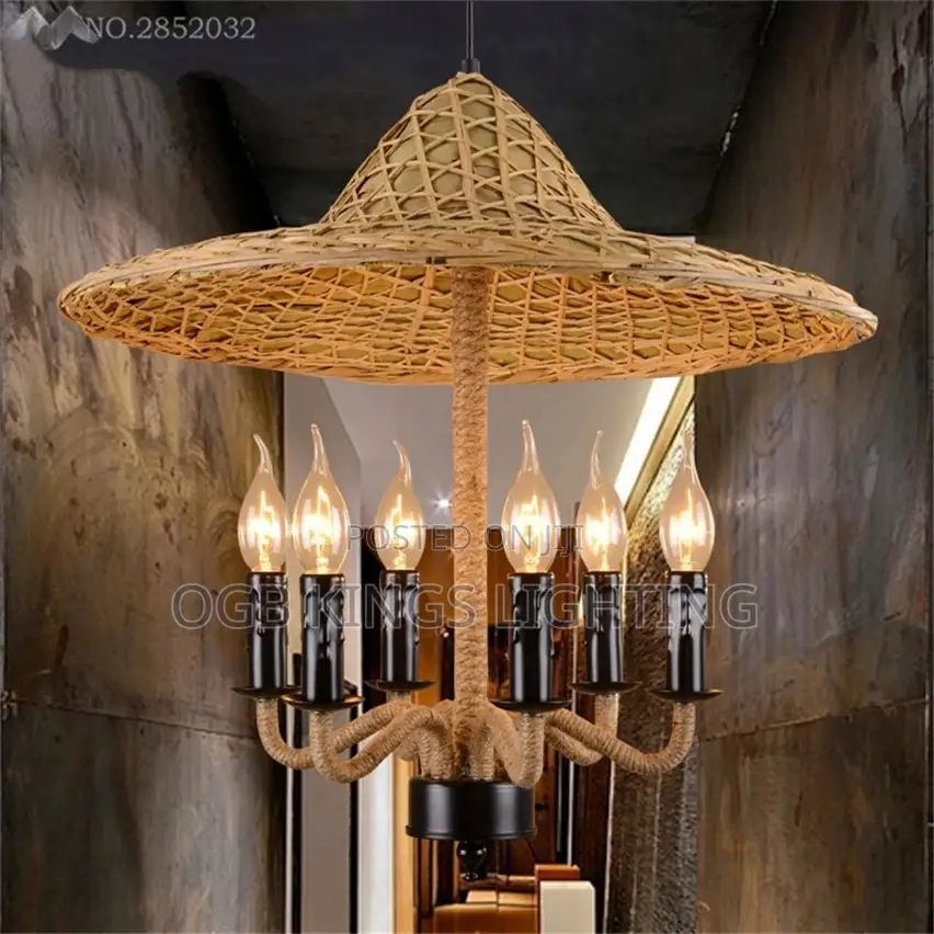 Handmade Bamboo Chandelier Light