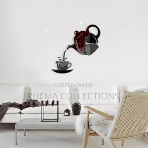Tea Cup and Jug Acrylic Design Wall Clock
