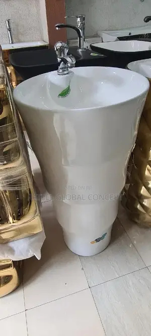 White Free Standing Basin