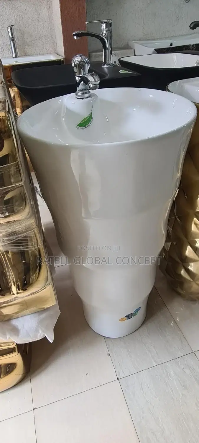 White Free Standing Basin