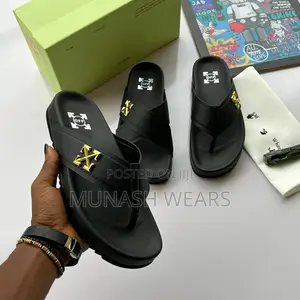 Offwhite Leather Slipers