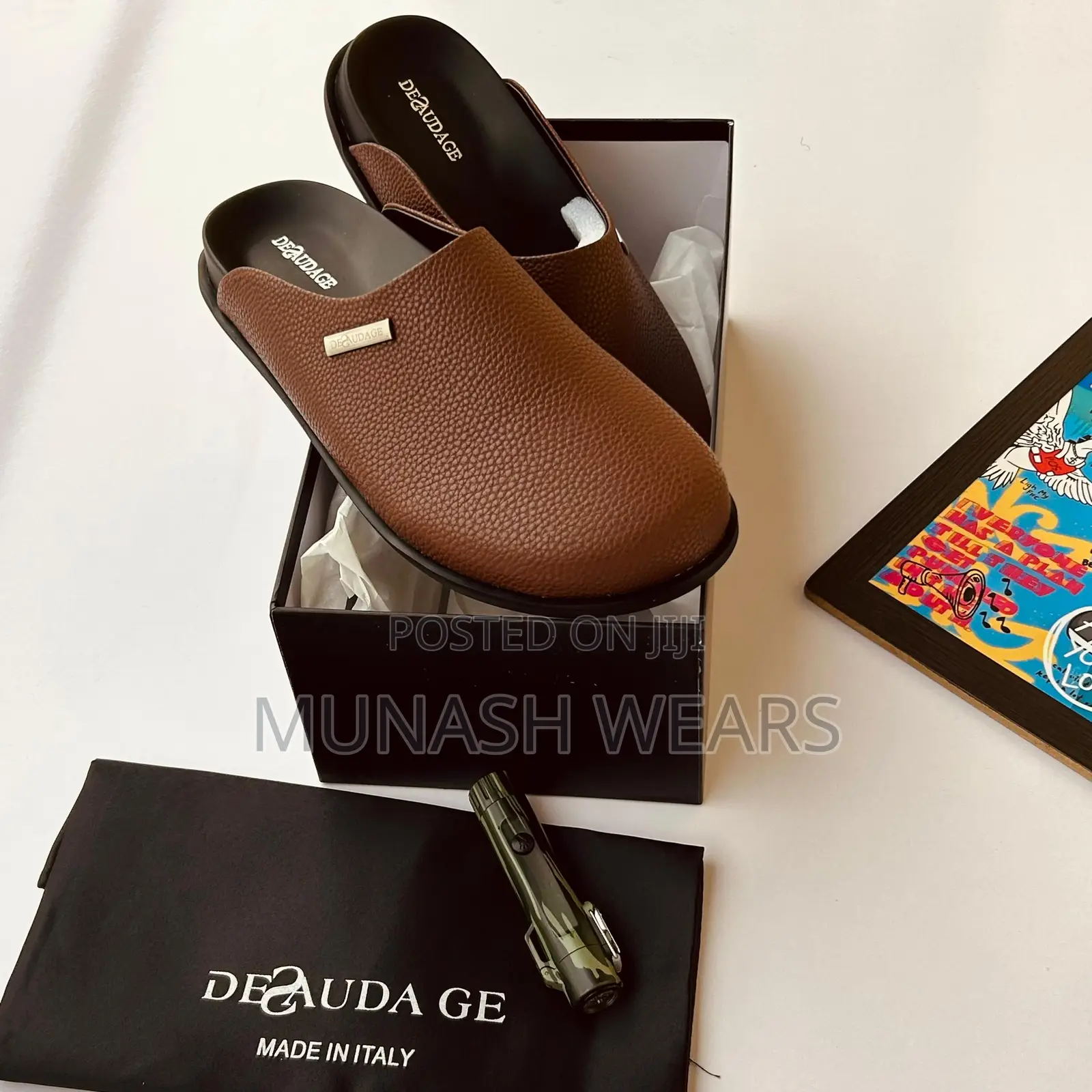 Original Leather Italian Mule