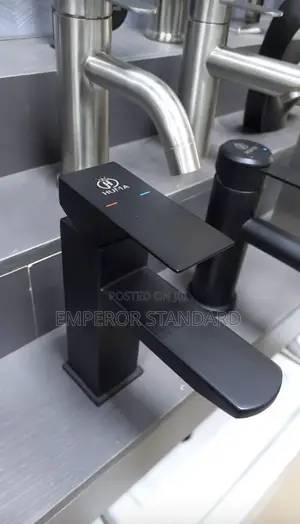 High Quality Heavy Square Basin Mixer Black