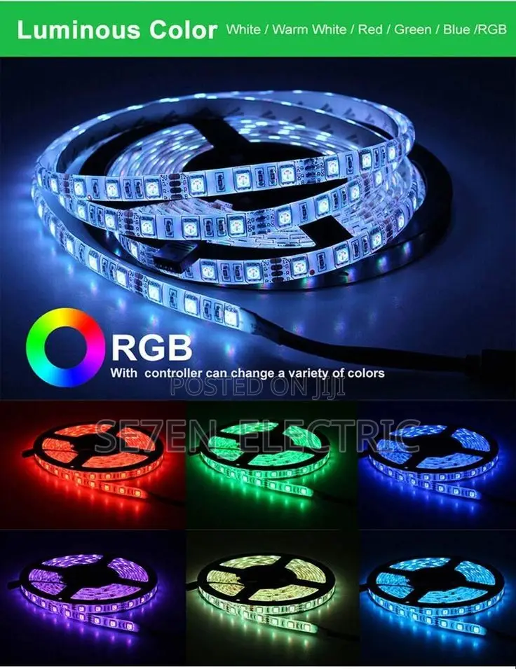 24v RGB Profile Led Dc Tape Light With Remote Control