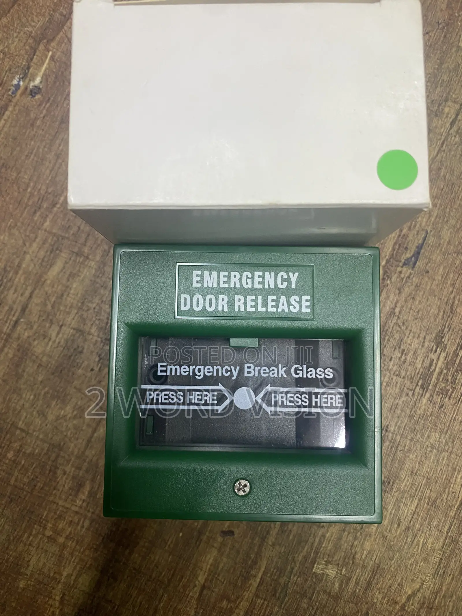 Green Resettable Control Break Glass
