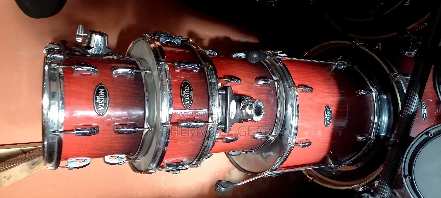 Neat Uk Used Vision Pearl Vision 5set Drums