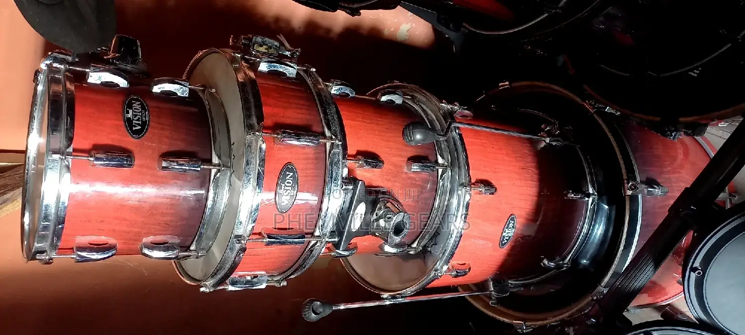 Neat Uk Used Vision Pearl Vision 5set Drums