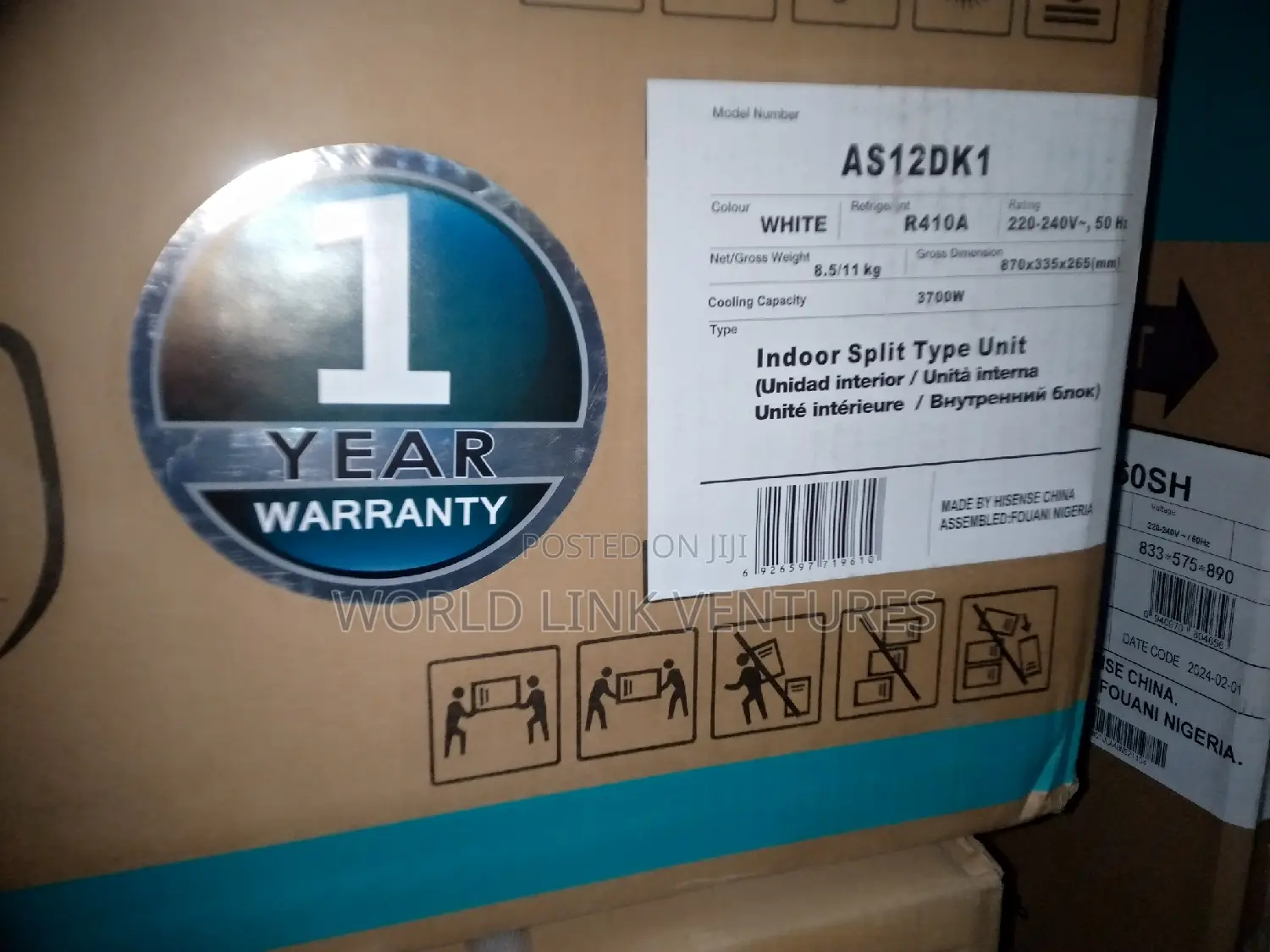 Hisense Inverter Split Unit Ac 1.5 Hp