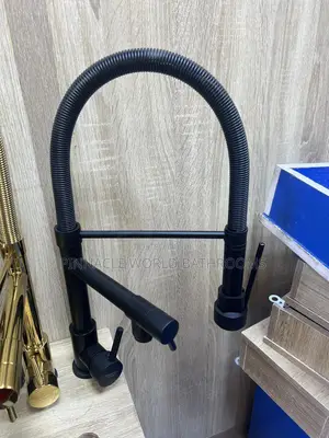 Black High Quality Kitchen Tap Full Spring Mixer Tap 004