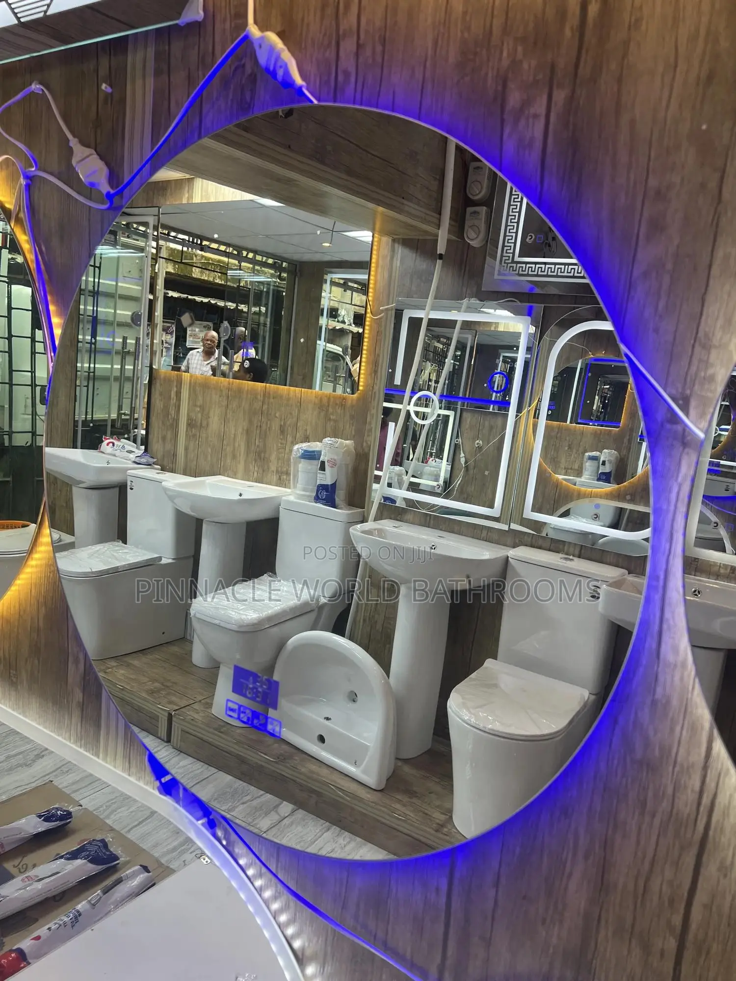 80x80cm Bluetooth 3 LED Light Mirror