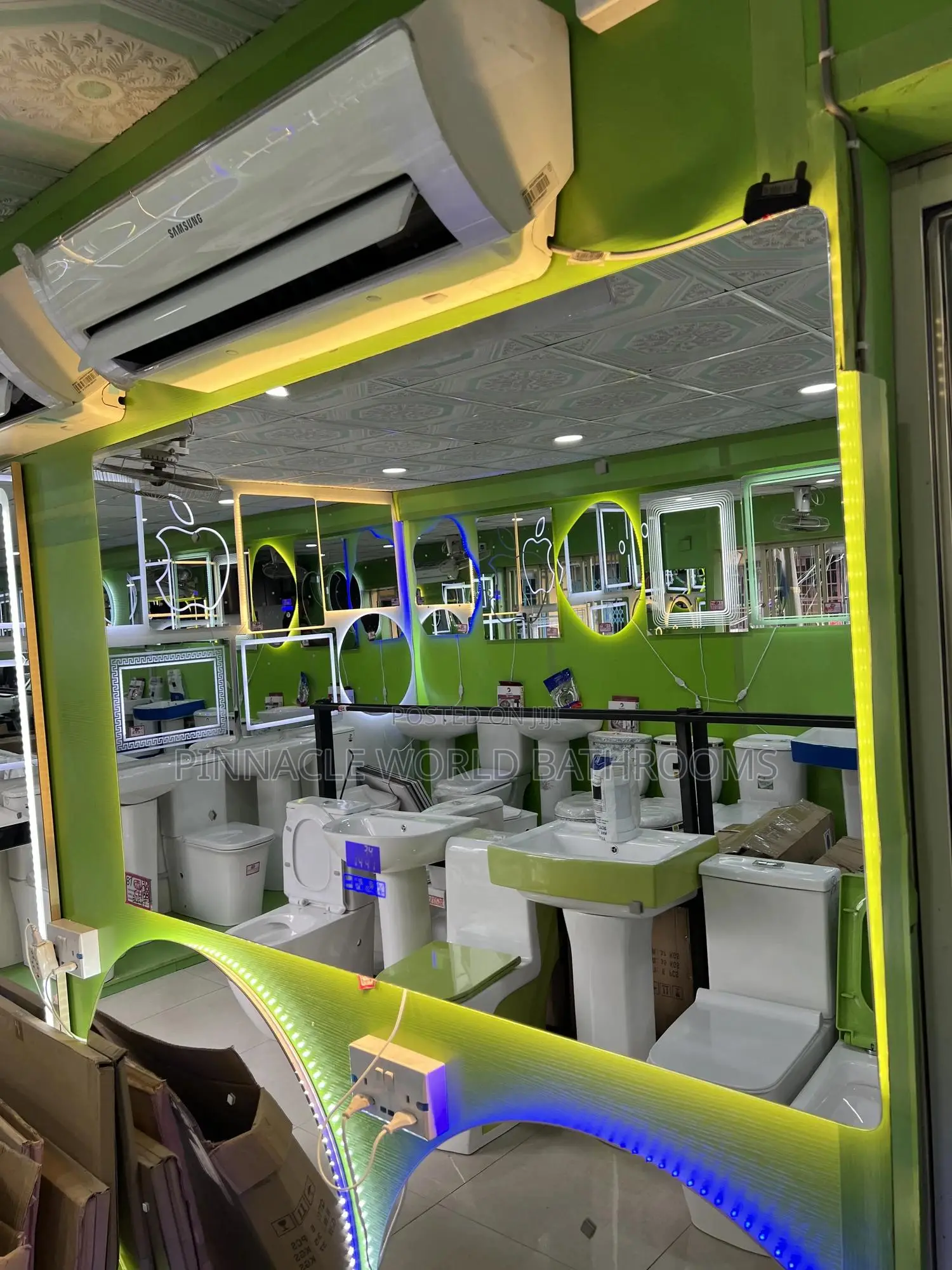 130x80cm Bluetooth Speaker 3led) Light Mirror