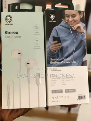 Green Lion Stereo Wired Earphone With Type-C