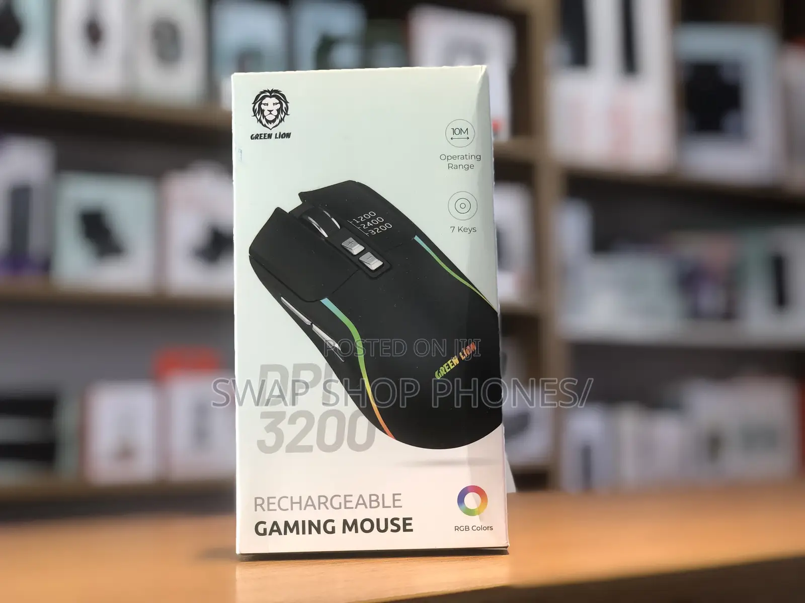 Green Lion Rechargeable Gaming Mouse