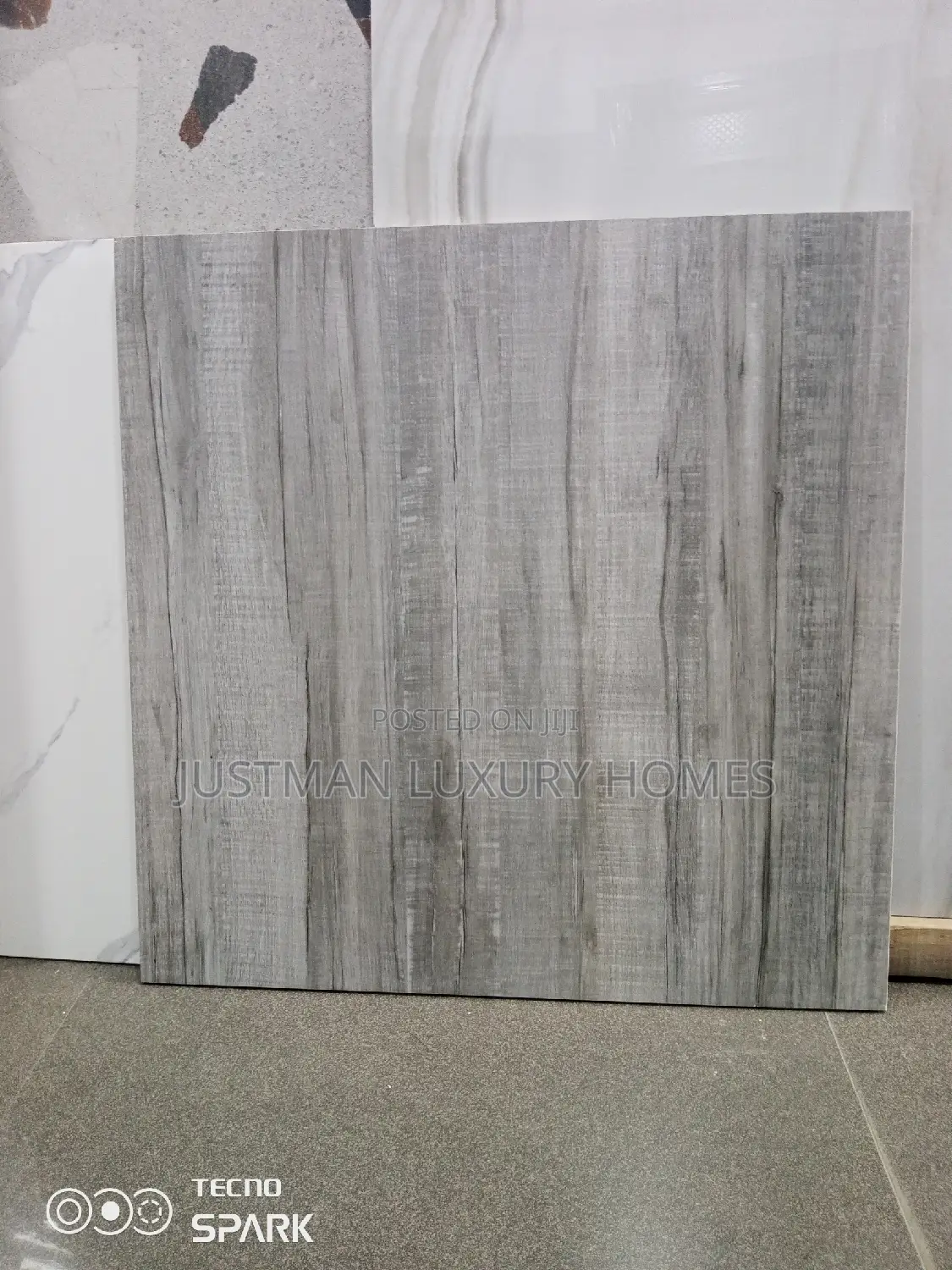 60x60 Gray Rustic Floor Matt