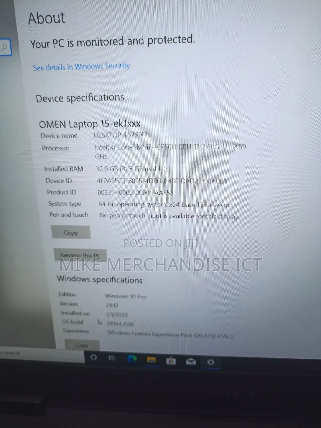 Laptop HP Omen 15 32GB Intel Core I7 SSD 1T