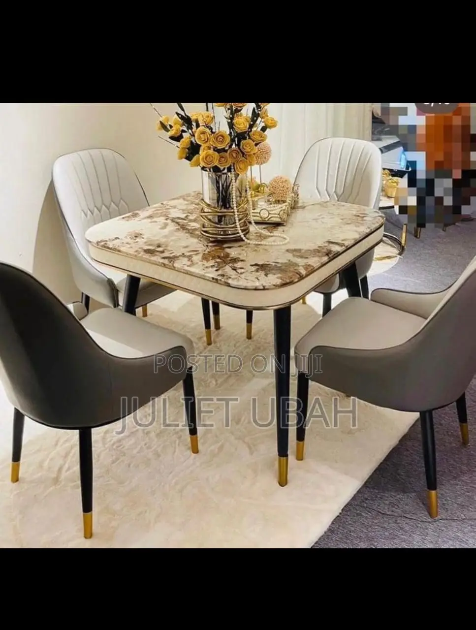 Square Dining Table With Four Chairs