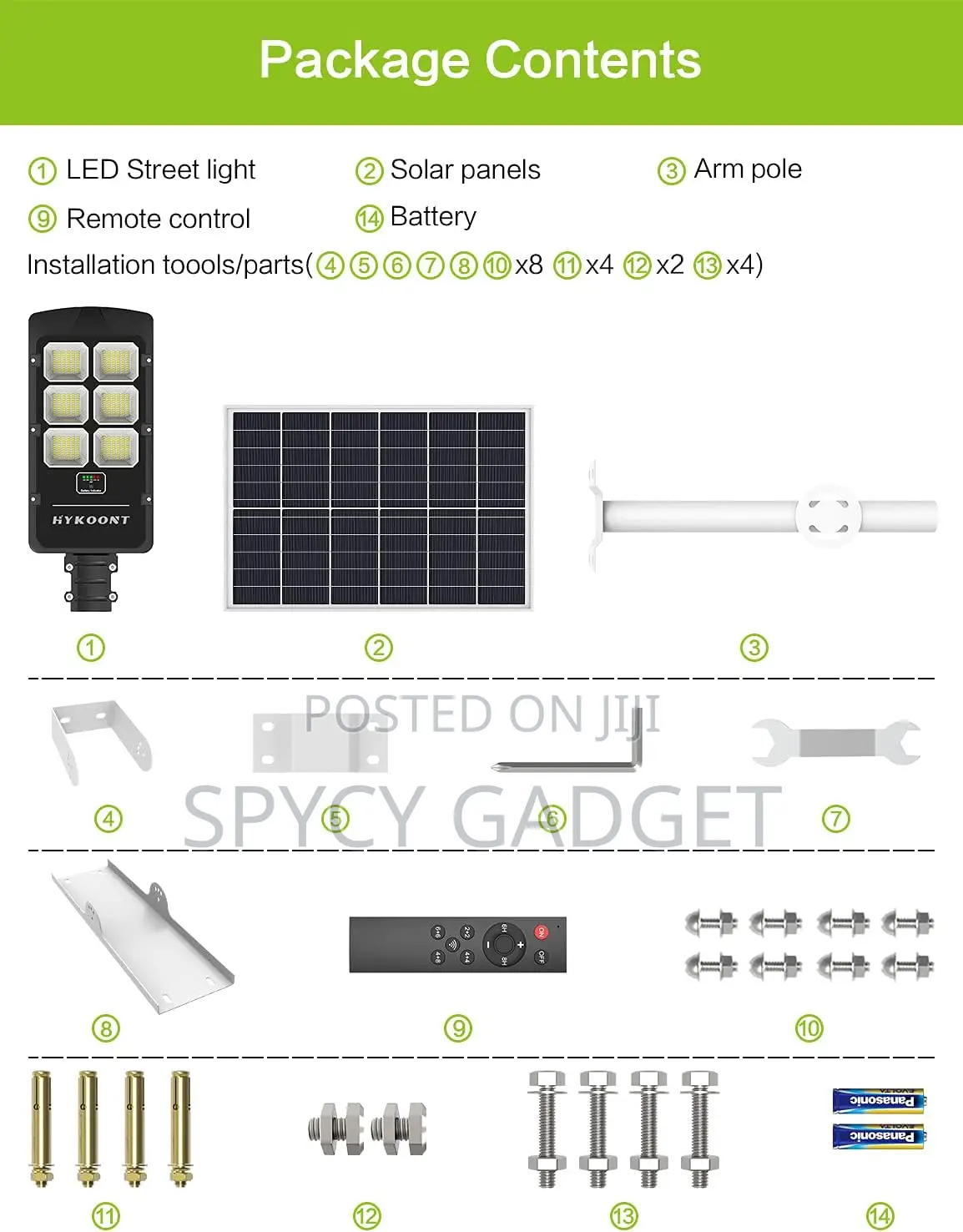 Solar Security Street Light - 500W