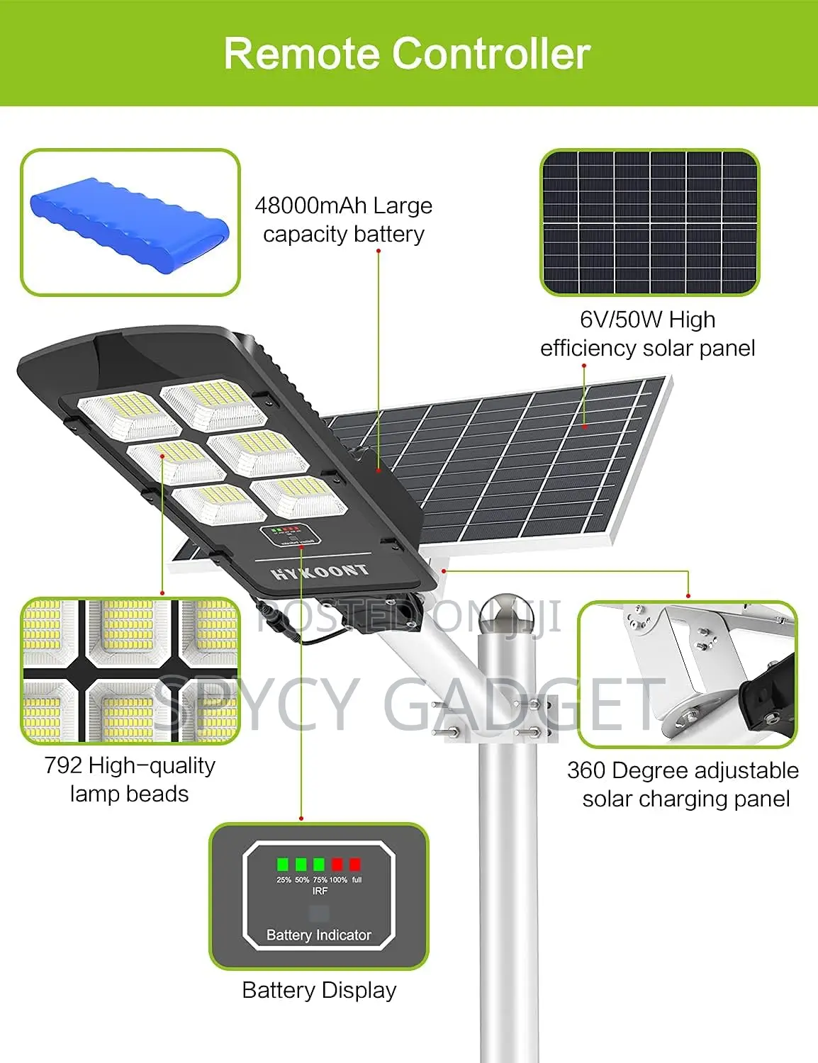 Solar Security Street Light - 500W