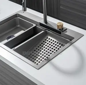 Hand Made Kitchen Sink With Tumbler Washer