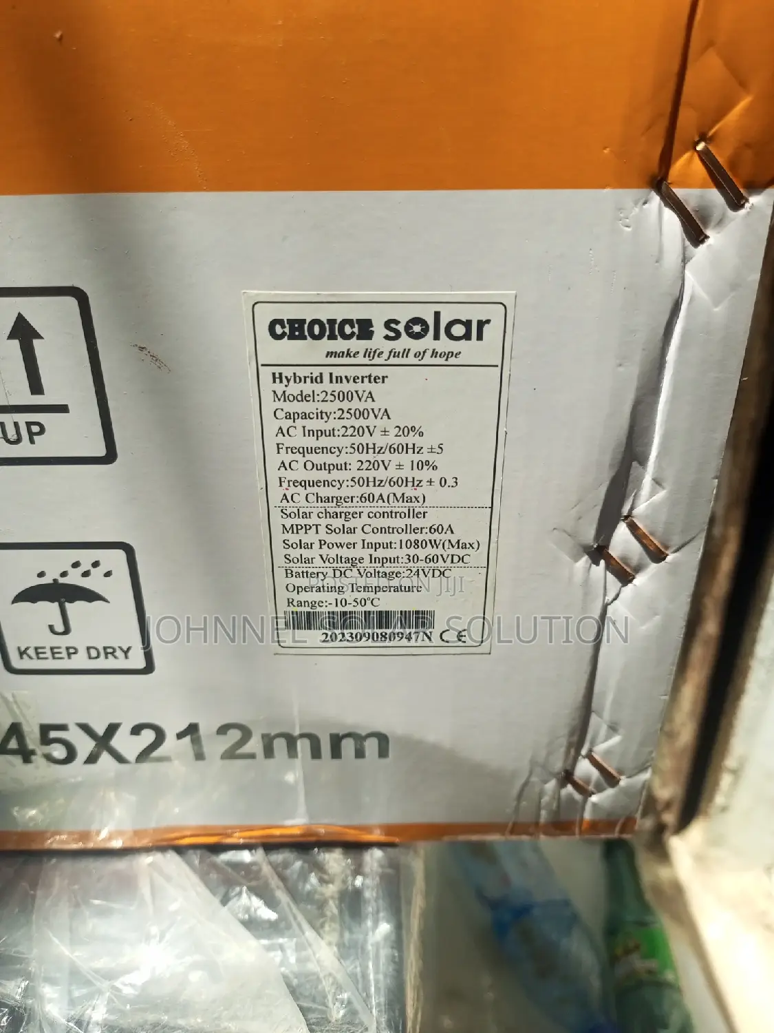 2.5kva 24V CHOICE SOLAR Hybrid Inverter