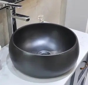 Black Counter Top Washing Hand Basin