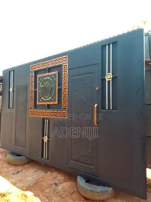 Photo - Sliding Gate Painted Math Black Standard Size