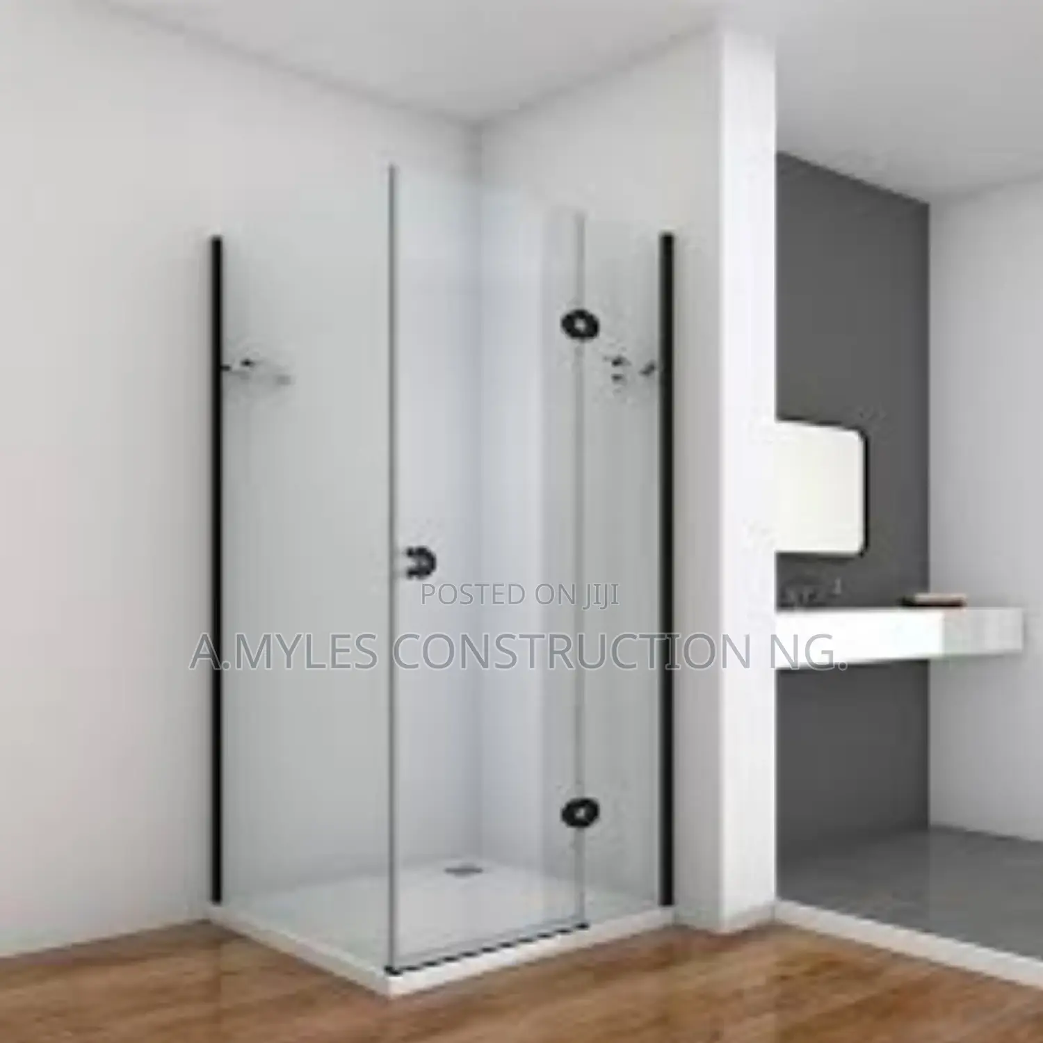 Black Square Shower Cubicles