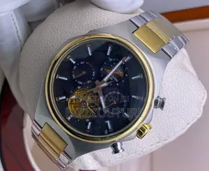 Original Lamborghini Black Dail Chronograph Sliver Watch