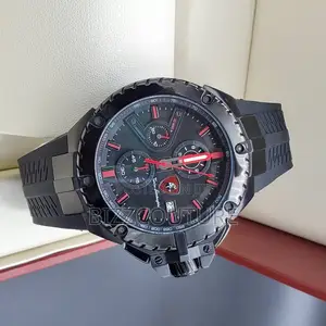 Original Lambirghin Chronograph Rubber Strap Watch in Store