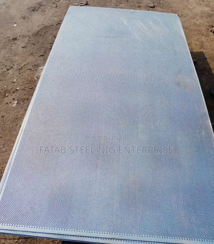 Galvanise Perforated Mesh 4mm Holes