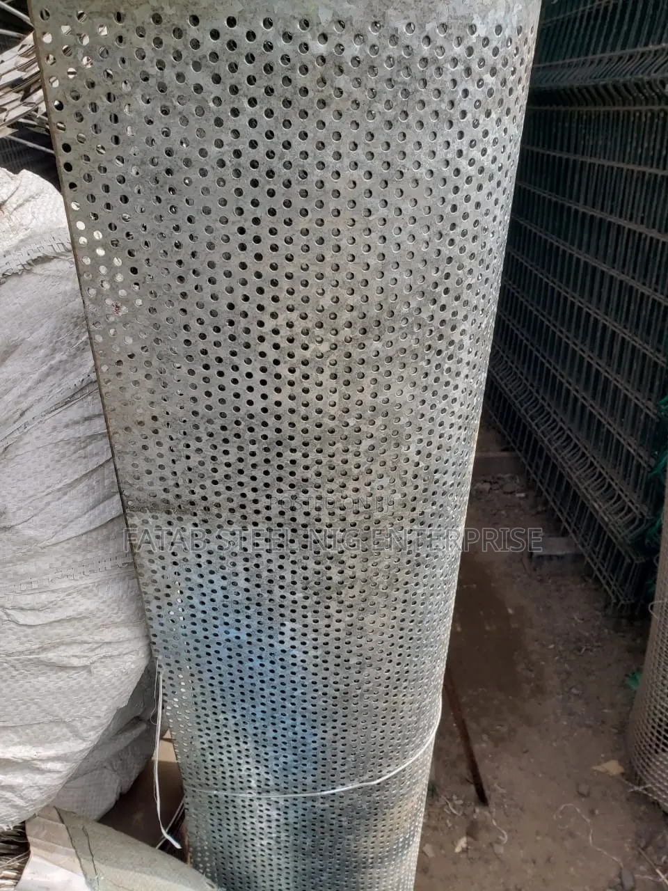 Galvanise Perforated Mesh 4mm Holes