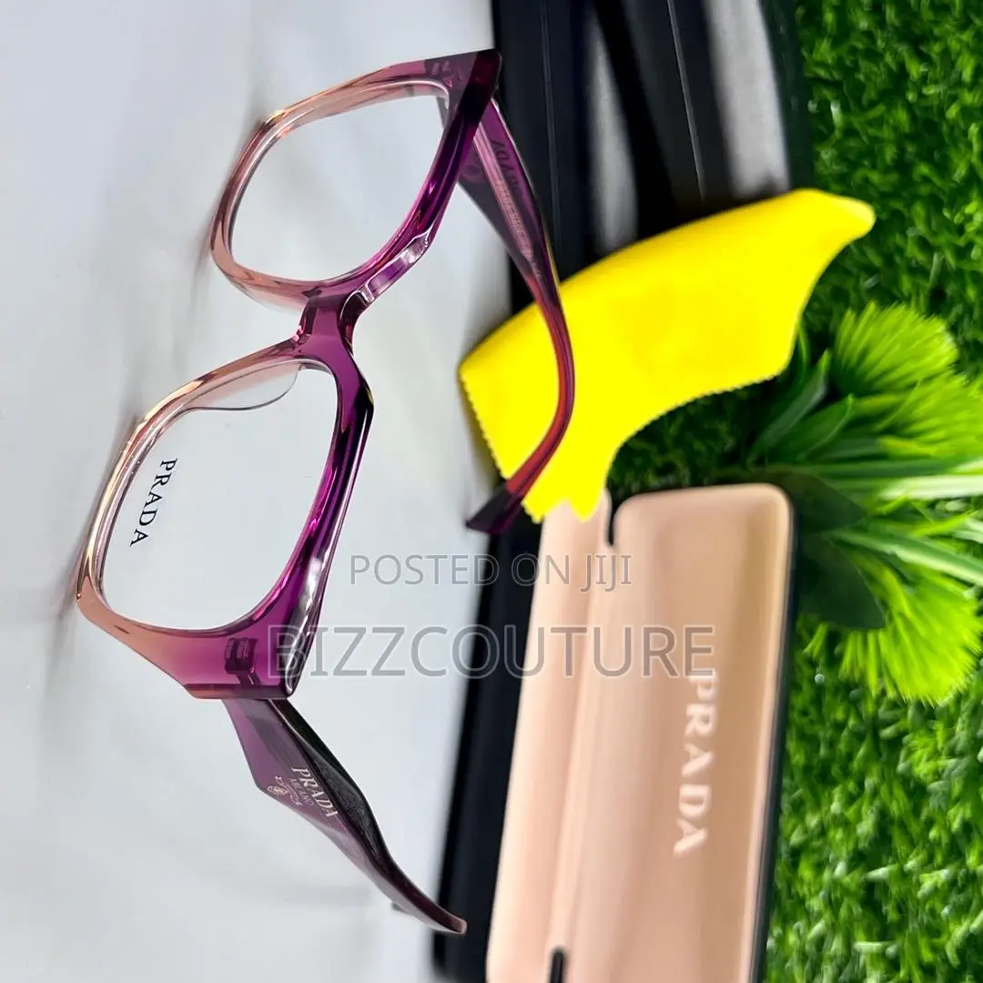 Original PRADA Eye Glasses Purple Frame Available in Store